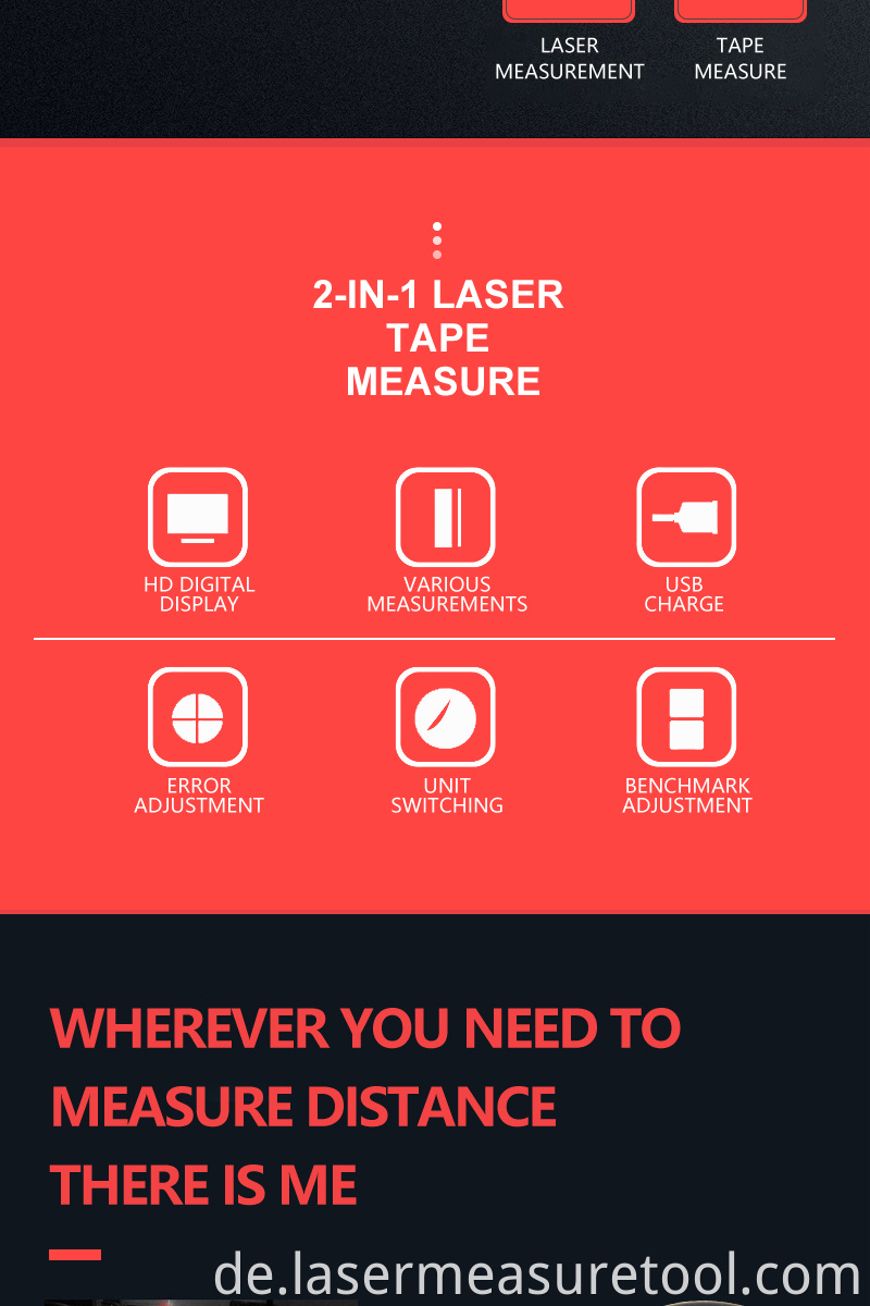 2 Laser Tape Measure